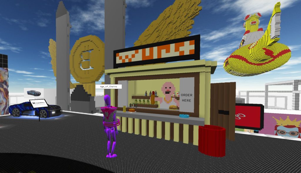 Food court of the virtual crypto art gallery: Citadel 6.15