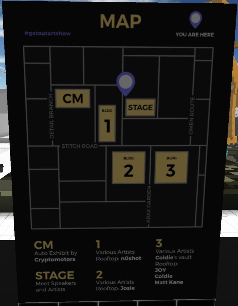 Map of the virtual crypto art gallery: Citadel 6.15